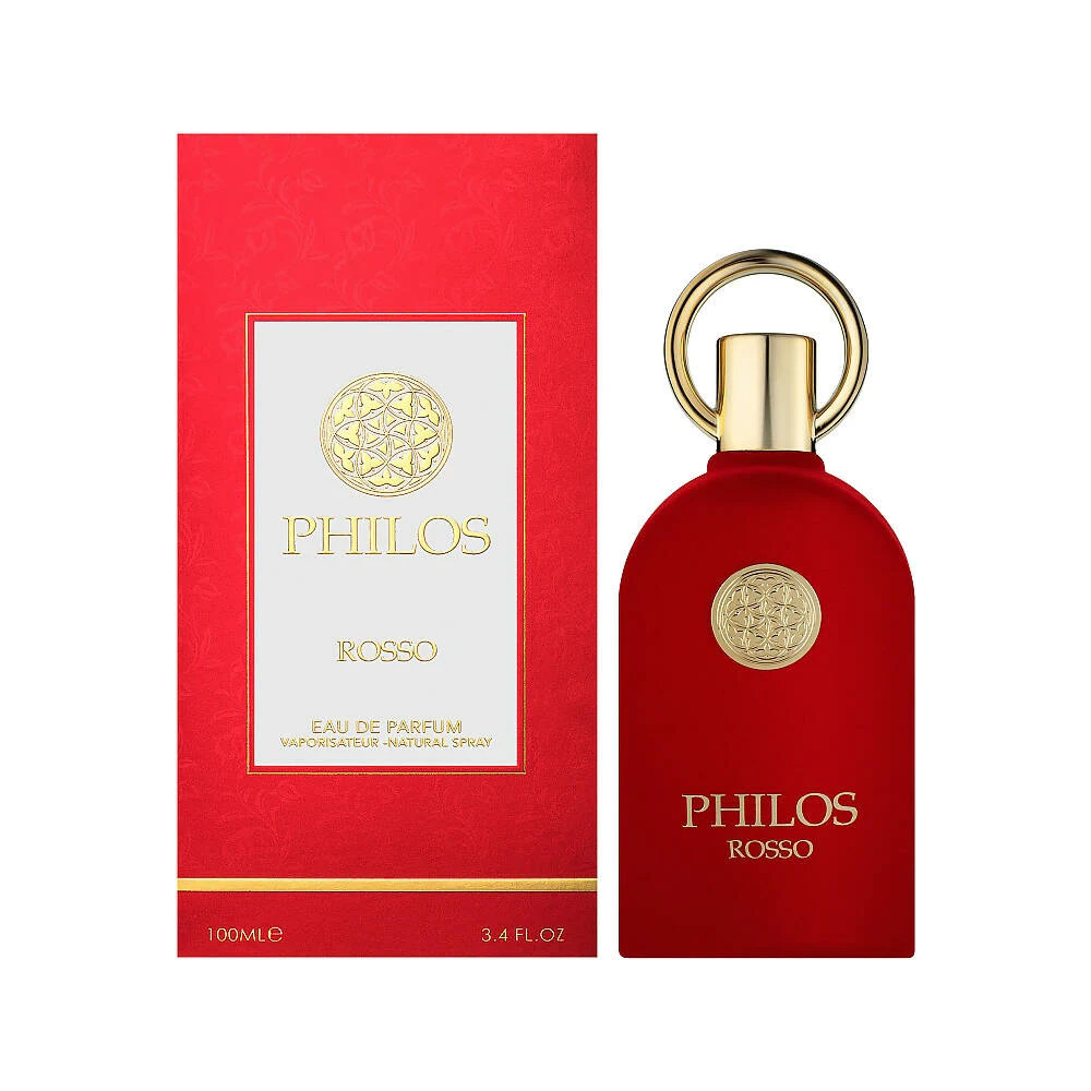 Buy Philos Rosso 3.4 oz Eau De Parfum Spray by Lattafa for Women
