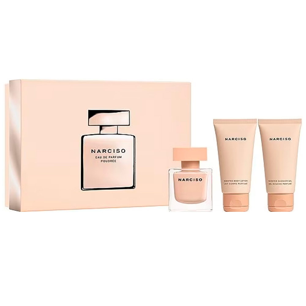 Buy Narciso Rodriguez Poudree 3 Pcs Gift Set for Women, Set