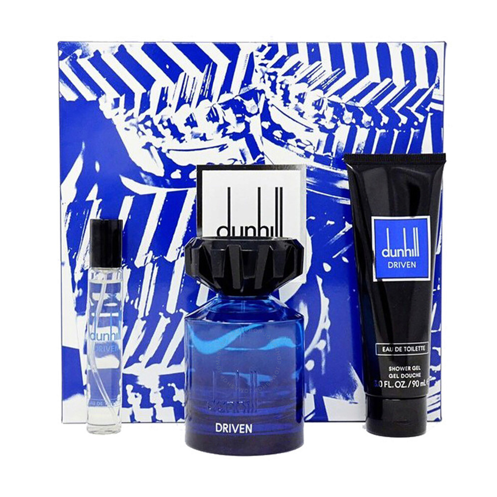 Driven Blue by DUNHILL 3 Pcs Set (3.4oz edt sp,3.0oz Shower Gel