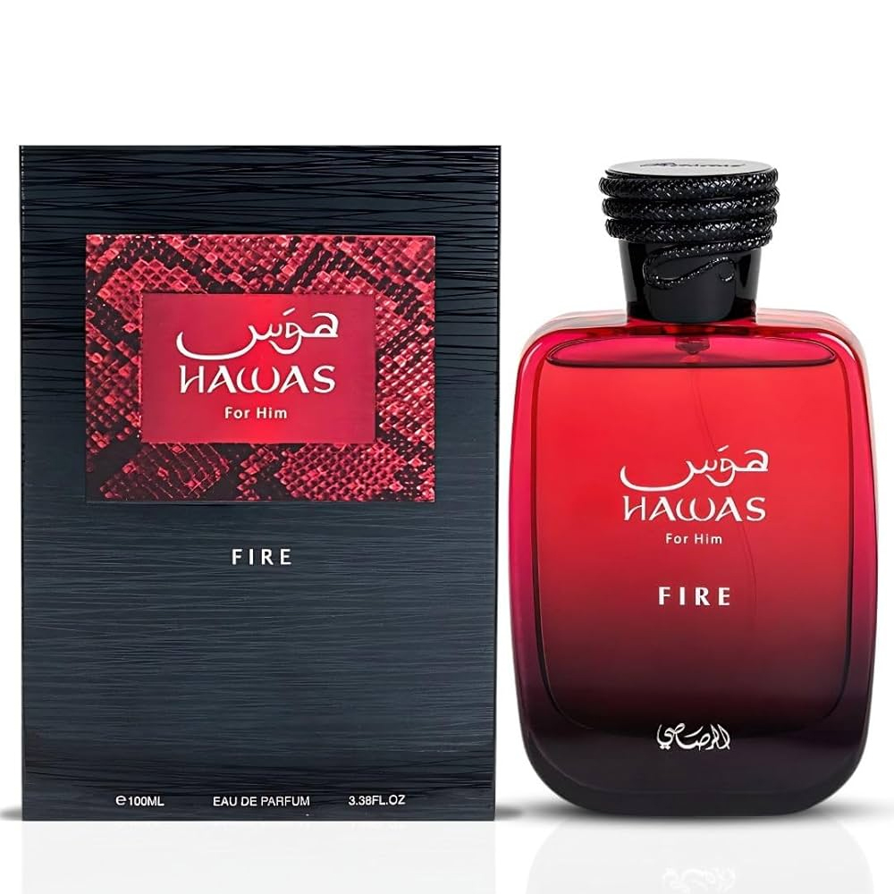 Hawas Fire By Rasasi 3.4oz EDP for MEN | UPC - 614514178065