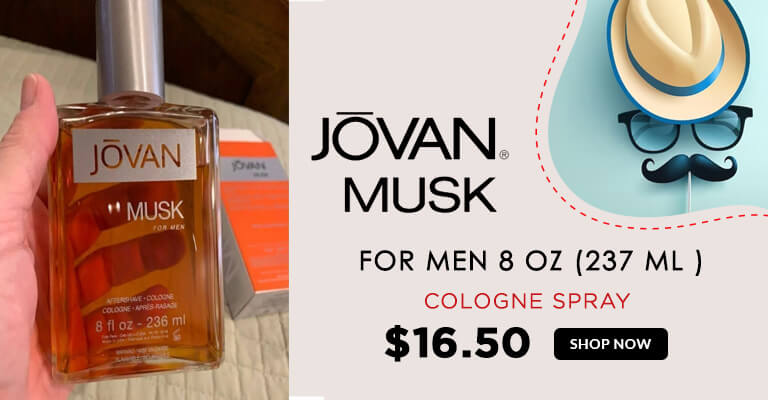 Jovan Musk Aftershave Cologne by Jovan for Men