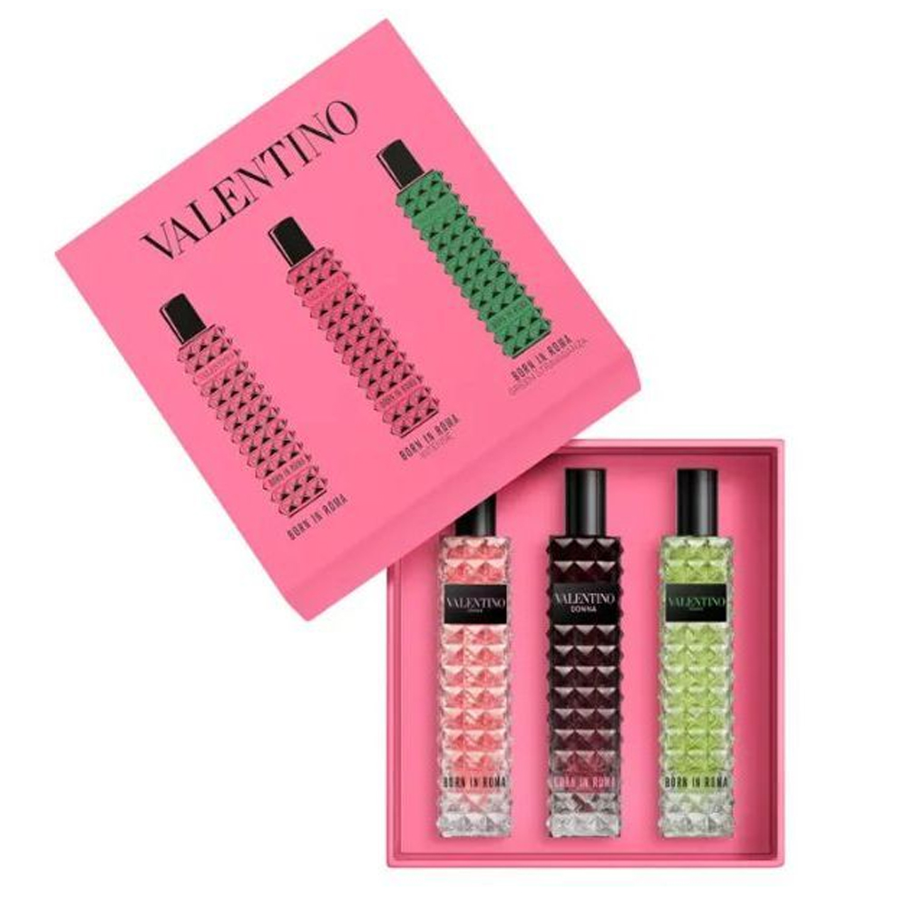 Valentino Donna Born in Roma Travel Gift Set - 3 x 15ml EDP SPRAY