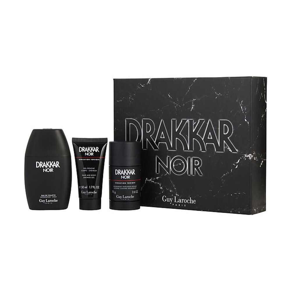 Drakkar Noir 3 Pc Gift Set by Guy Laroche for Men