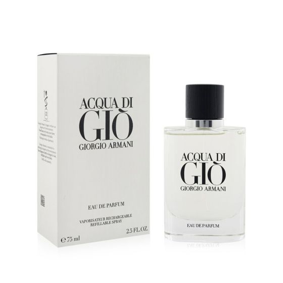 Buy Acqua Di Gio 2.5 oz Eau De Parfum Refillable by Giorgio Armani for Men