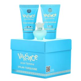 Dylan Turquoise by VERSACE 3 piece Mini Set: ( 5ml EDT, 25ml B/G