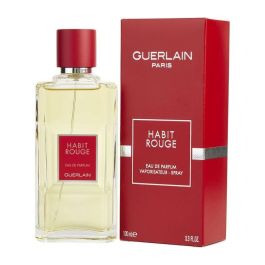 Habit Rouge Parfum 3.3 oz by Guerlain For Men | UPC - 3346470235557