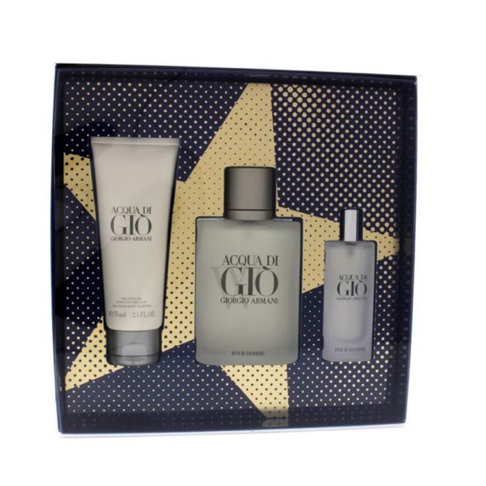 Acqua Di Gio 3 Piece Gift Set by Giorgio Armani Eau De Toilette