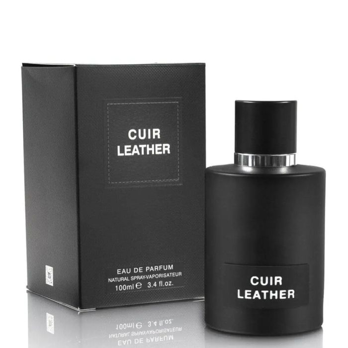Buy Cuir Leather 3.4 oz Eau De Parfum by Fragrance World for Men