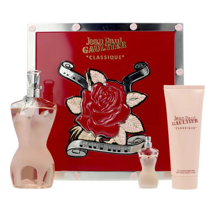 JEAN PAUL GAULTIER CLASSIQUE 3pcs Gift Set ( 3.4oz EDT SPRAY + 2.5