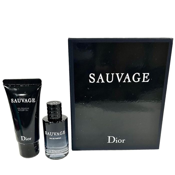 Sauvage by Christian Dior 2Pcs Mini Gift Set ( .35oz EDP Mini