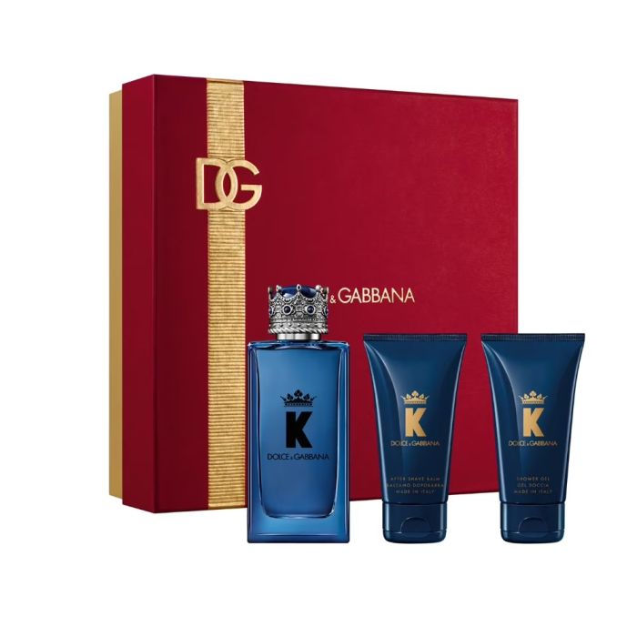 King by Dolce & Gabbana 3Pcs Set ( 3.4oz EDT Spray + 1.7oz S/G +