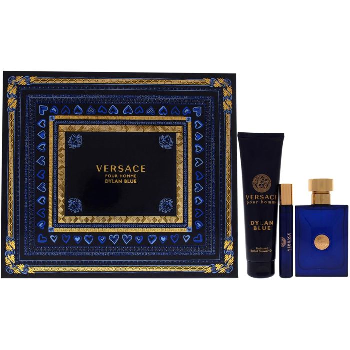 DYLAN Blue for Men 3 Piece Set (3.4 Ounce EDT + 5.0 Oz Bath