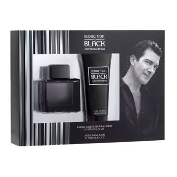 Seduction in Black 2 Pc Set by Antonio Banderas for Men