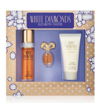 White Diamonds 3 Piece gift Set by Elizabeth Taylor for Women