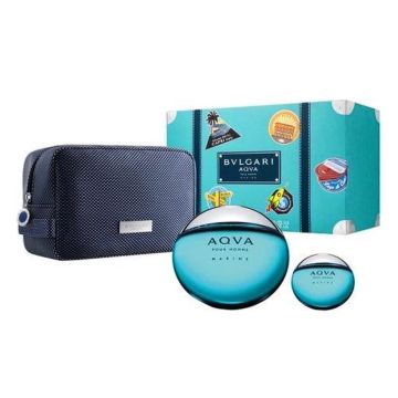 Aqva Marine 3 Pc Gift Set by Bvlgari for Men