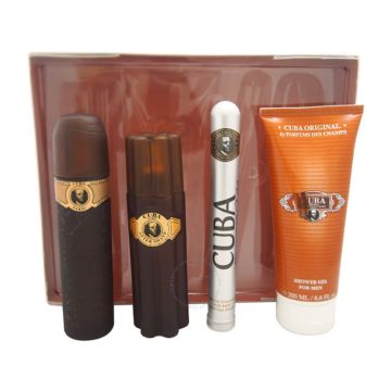 Gold 4 Piece Gift Set by Cuba for Men
