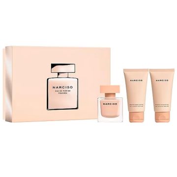 Narciso Rodriguez Poudree 3 Pcs Gift Set by Narciso Rodriguez for Women