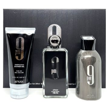 Afnan 9 PM 3 Pcs Gift Set by Afnan for Men