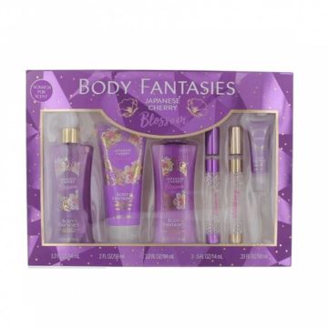 Japanese Cherry Blossom 6 Pc Gift set by Body Fantasies for Women