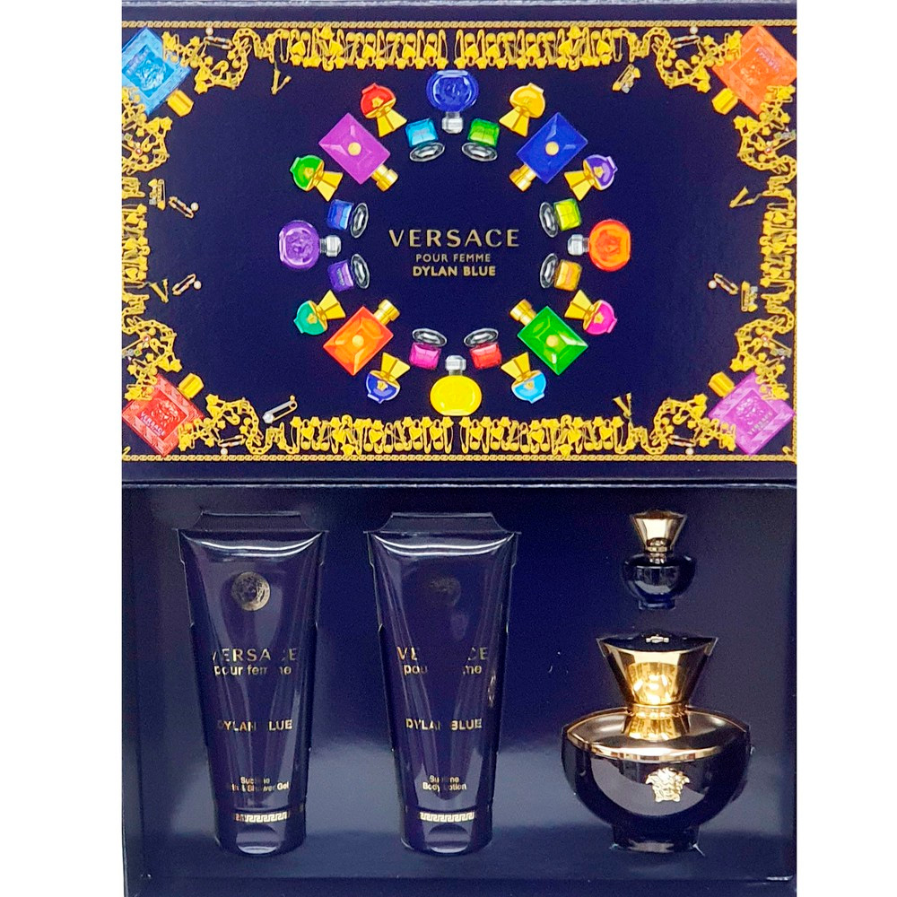 Dylan Blue 4Pcs Gift Set Versace Perfume
