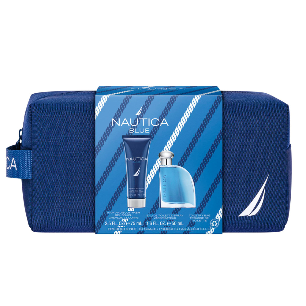 Men's Blue 3 Pcs Gift Set Nautica Perfume