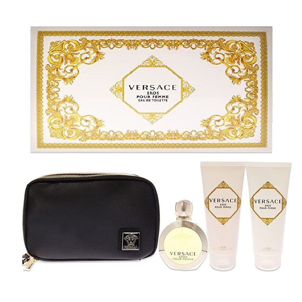 Eros 4 Pcs Gift Set Versace Perfume