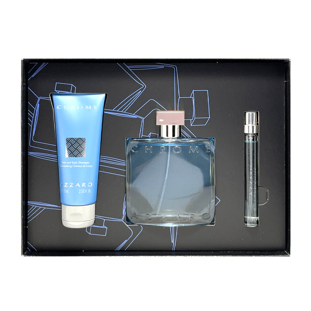 Chrome 3 Pcs Gift Set Azzaro Perfume