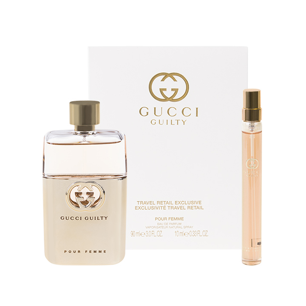 Gucci Guilty 2pcs Set ( 3 oz EDP Spray + .33 oz EDP Spray ) for