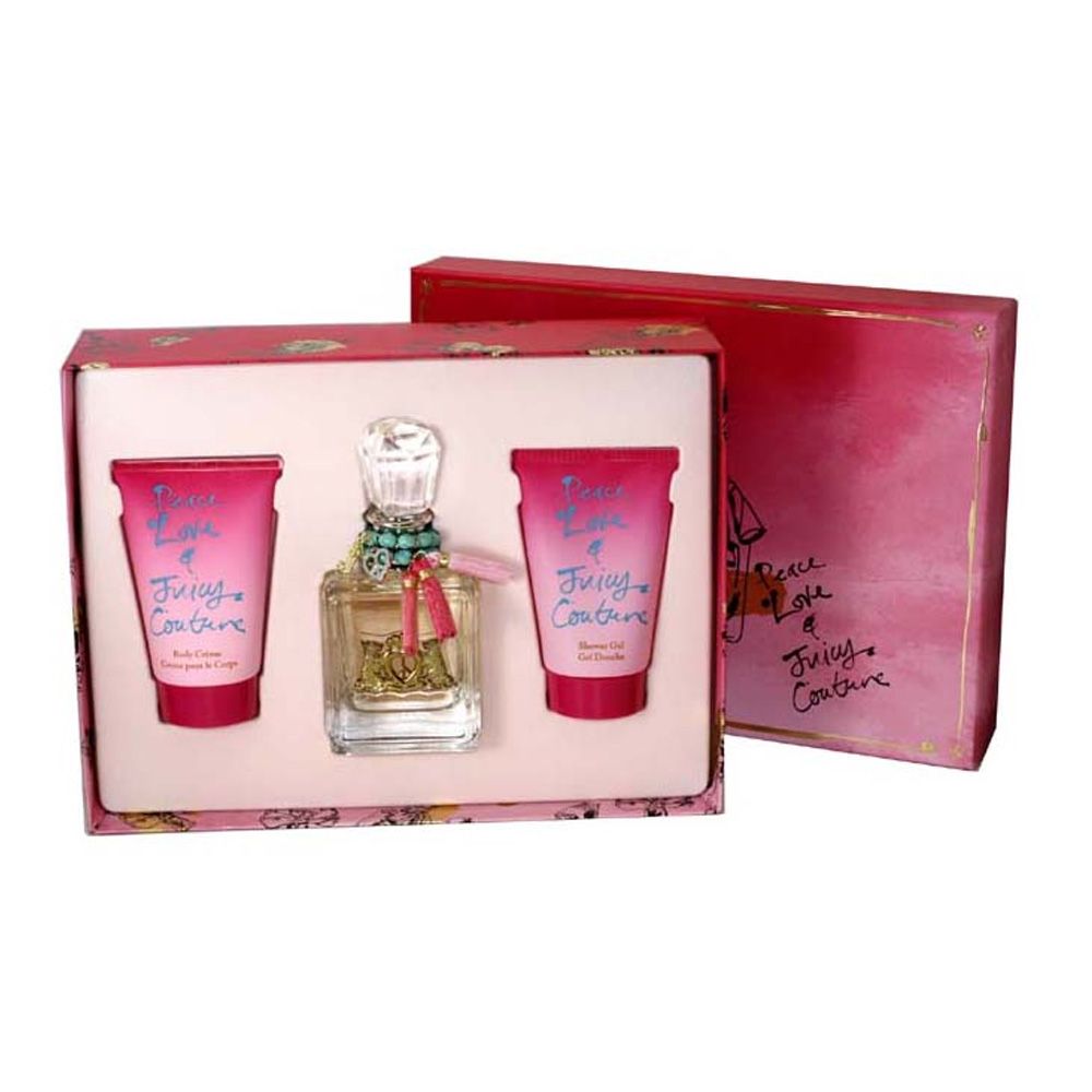 Peace Love & Juicy Couture 3 Pc Gift Set Juicy Couture Perfume