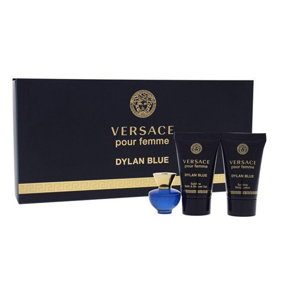 Dylan Blue 3 Pc Gift Set Gianni Versace Perfume