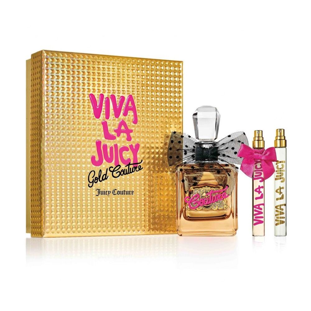 Viva La Juicy Gold Couture 3 Piece Set Juicy Couture Perfume