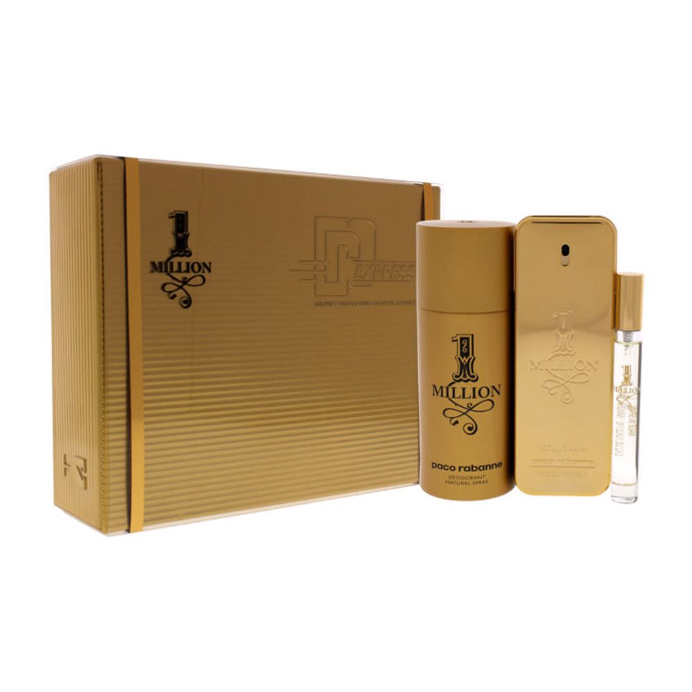 Paco One Million M 3 PC Gift Set Paco Rabanne Perfume