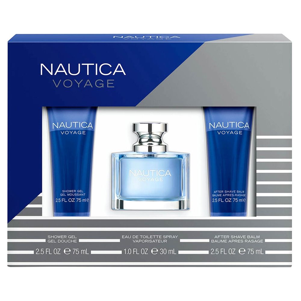 Nautica Voyage - 3 PCS Gift Set Nautica Perfume
